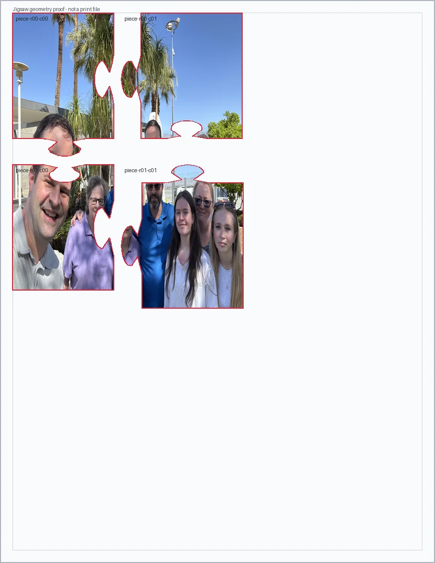 2x2 jigsaw tab and socket layout proof preview