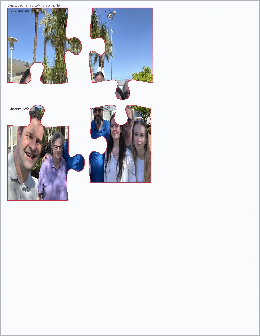 2x2 jigsaw tab and socket layout proof preview