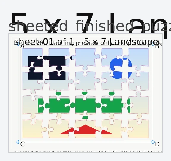 Puzzle planning preview