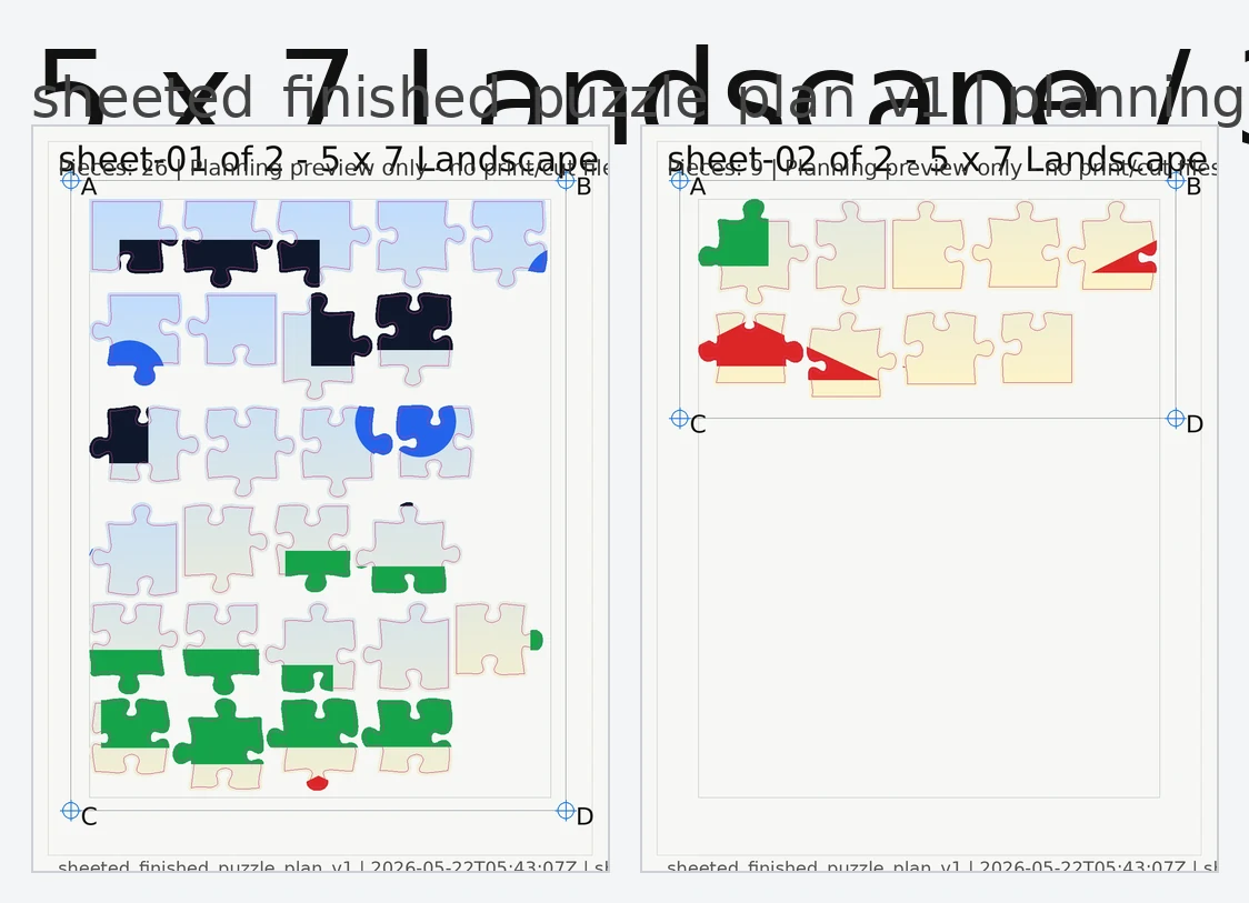 Puzzle planning preview