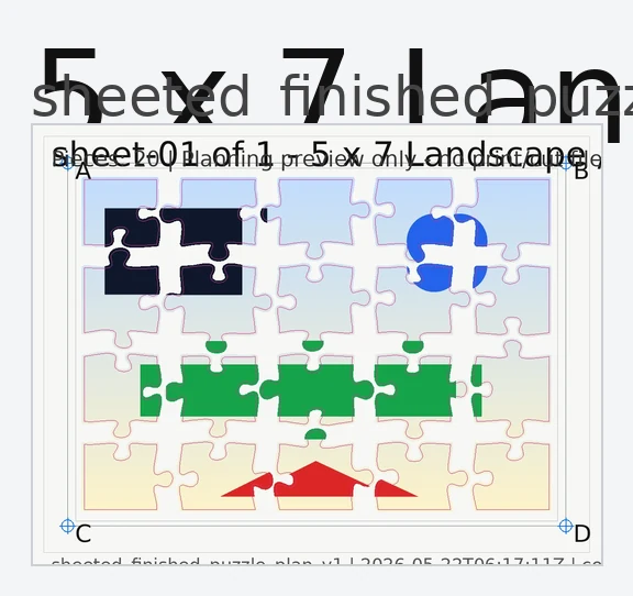 Puzzle planning preview