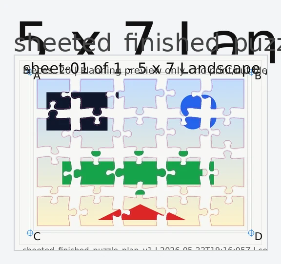 Puzzle planning preview