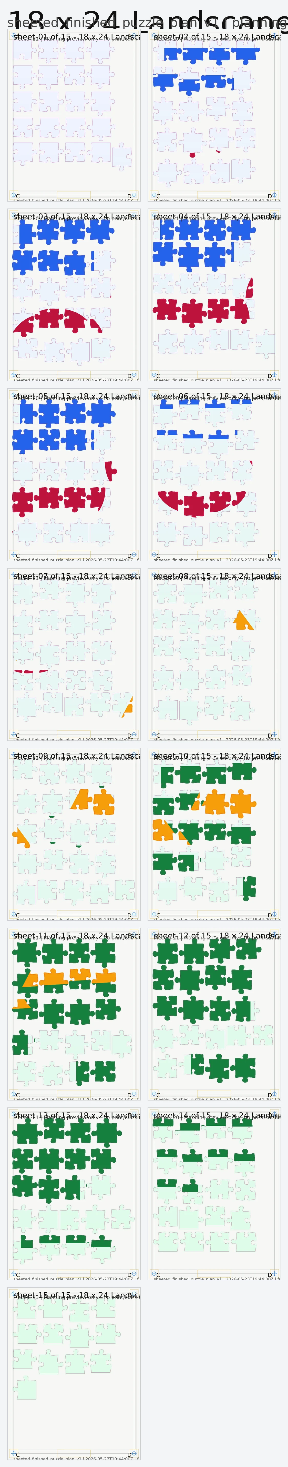 Puzzle planning preview