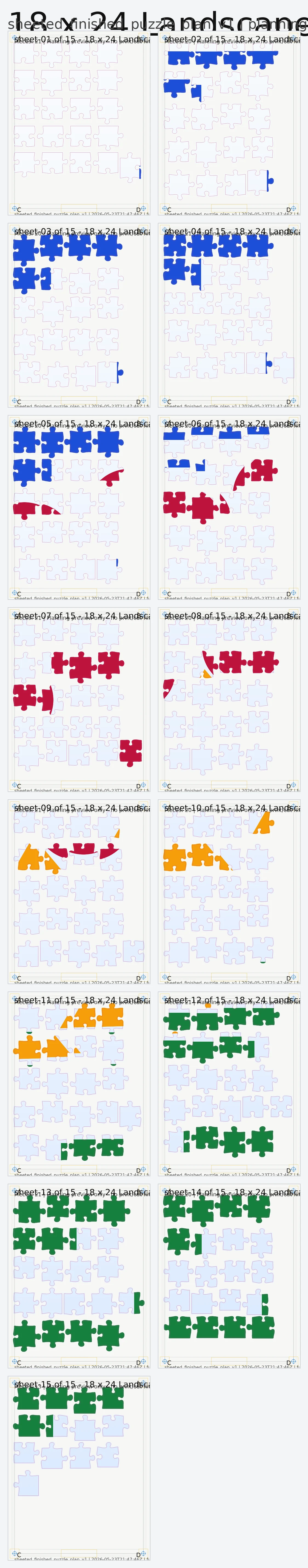 Puzzle planning preview