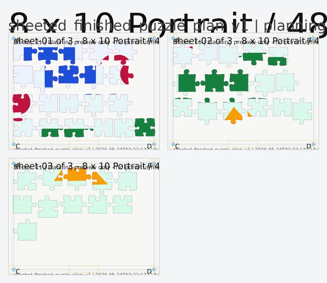 Puzzle planning preview