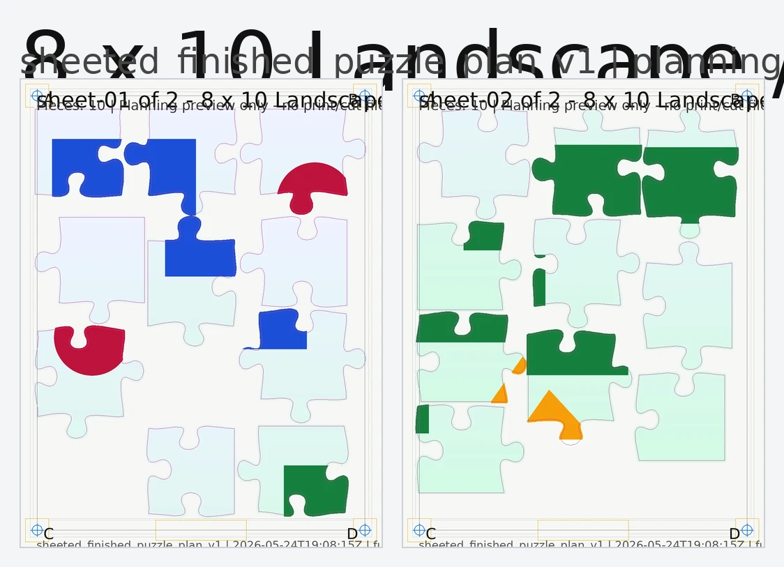 Puzzle planning preview