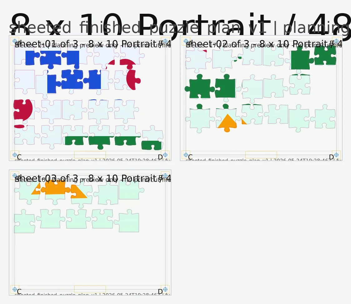Puzzle planning preview