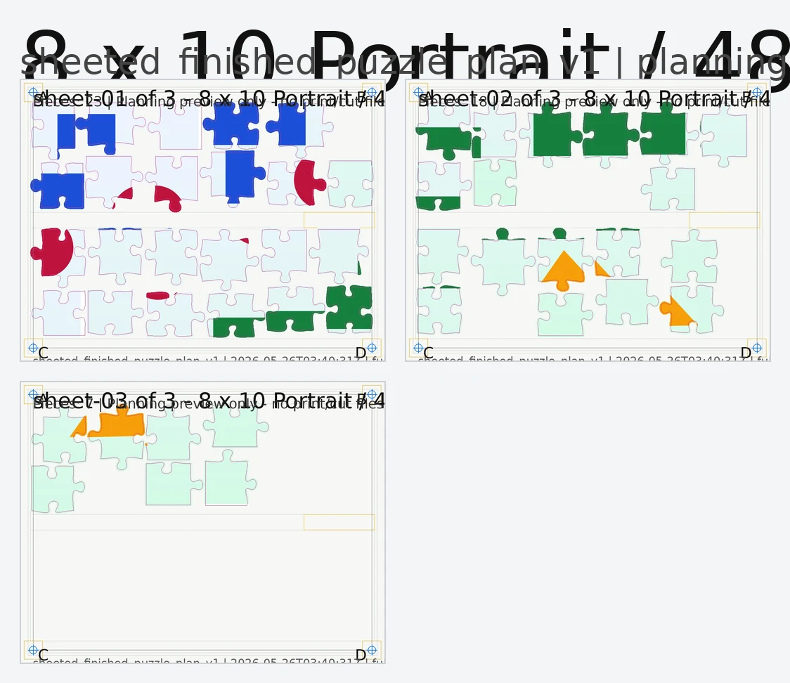 Puzzle planning preview