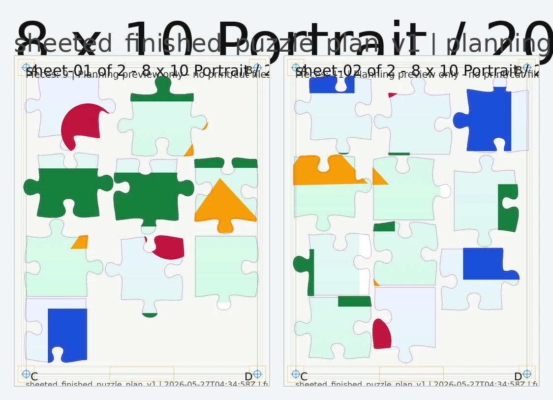 Puzzle planning preview