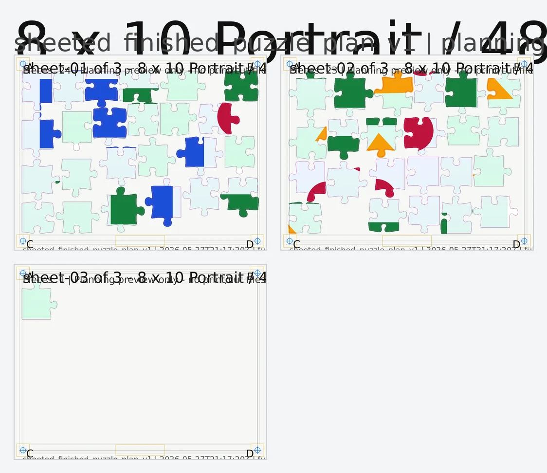 Puzzle planning preview