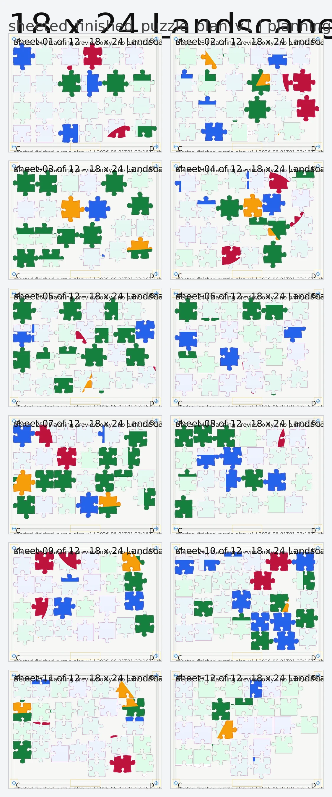 Puzzle planning preview