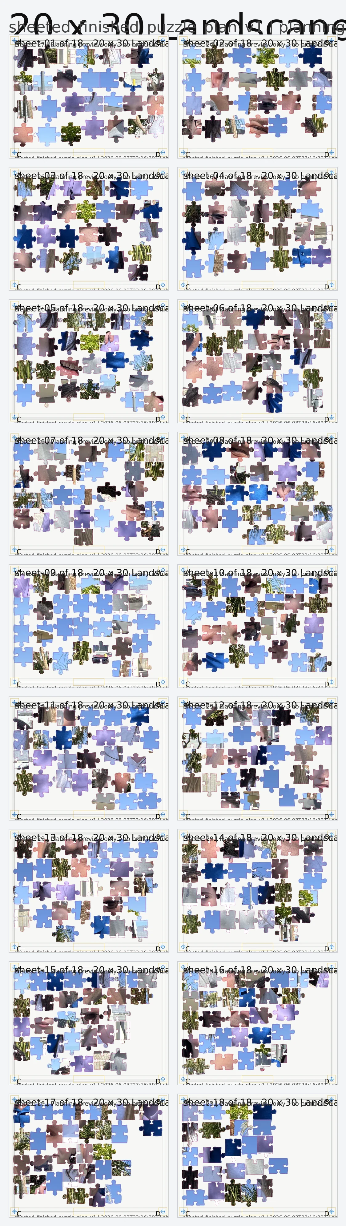 Puzzle planning preview